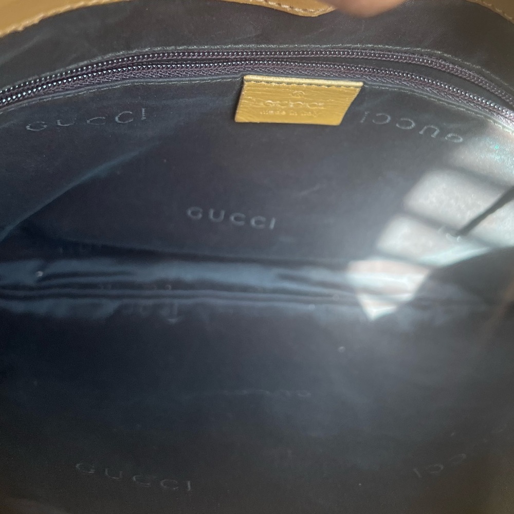 Gucci Vintage Handbag Monogram Gold Hardware - Picture 5 of 16